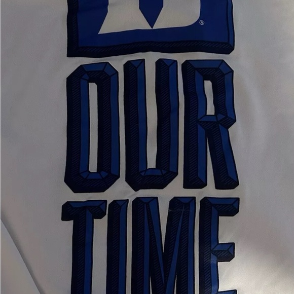 Nike Duke Blue Devils Dri Fit Legend T-Shirt White Size XXL Mens Short Sleeve - Picture 3 of 4